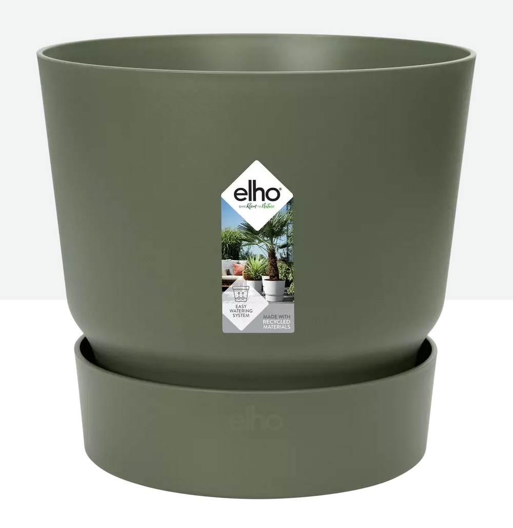Elho, Greenville Round Pot, Leaf Green