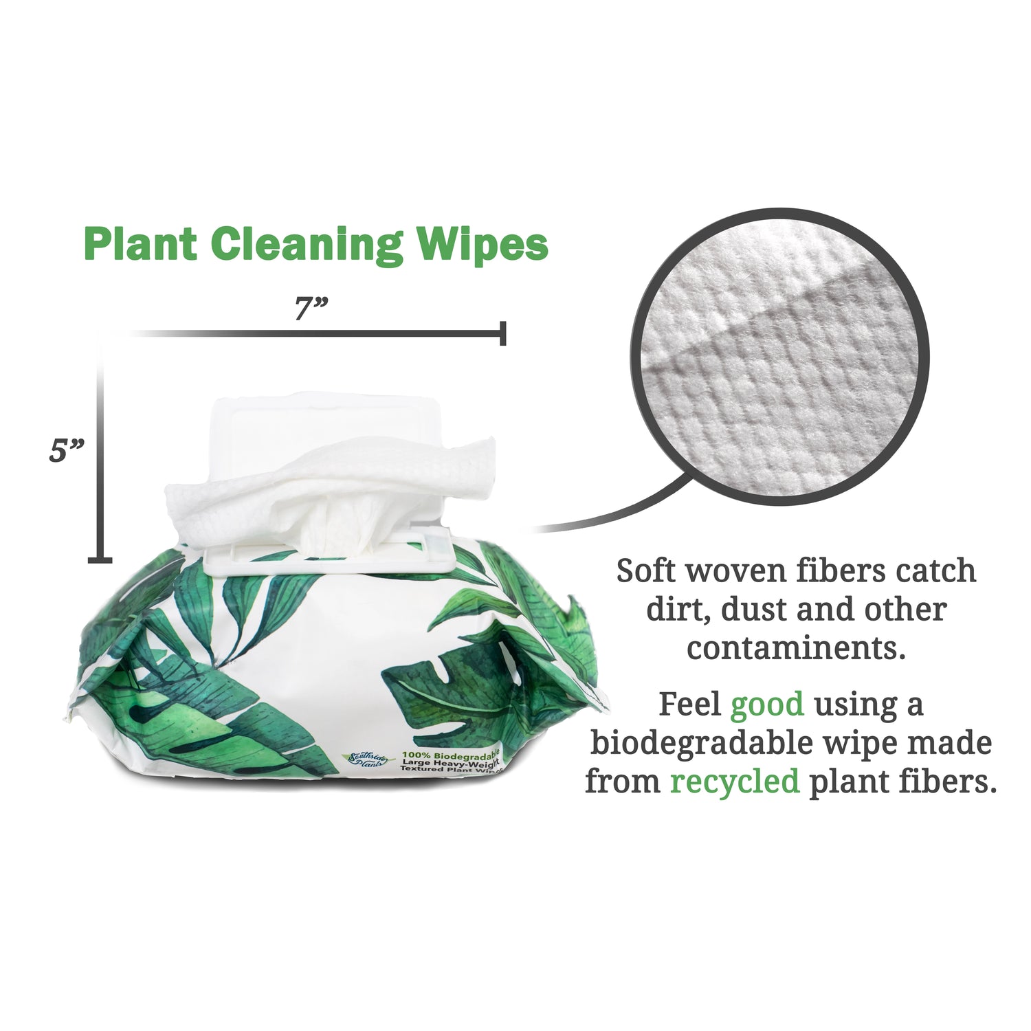 Houseplant Cleaning and Dusting Wipes