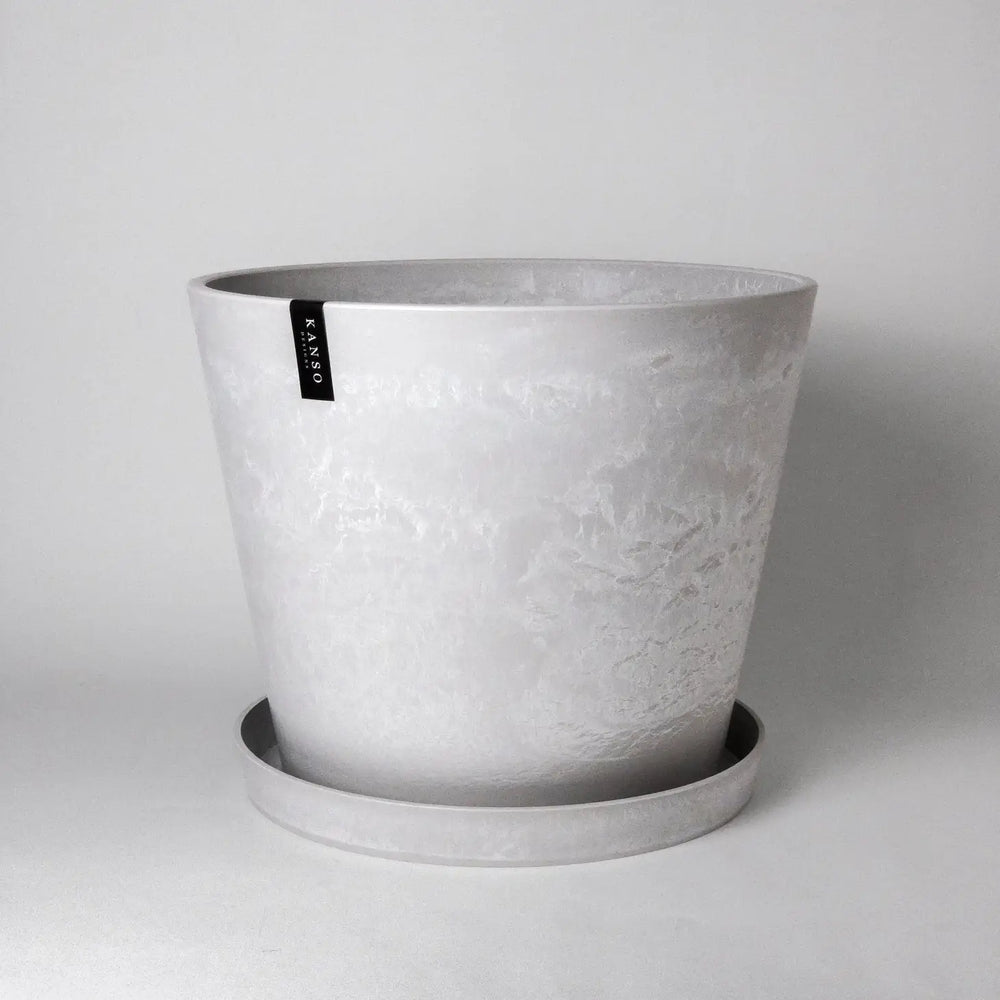 
                  
                    Kanso - Tapered signature pot & saucer
                  
                